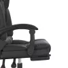 fekete műbőr dönthető irodai masszázsszék