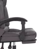  szürke műbőr dönthető irodai masszázsszék