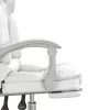  fehér műbőr dönthető irodai masszázsszék