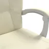  krémszínű műbőr dönthető irodaszék
