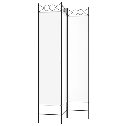  fehér 3 paneles szövetparaván 120x200 cm