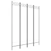  4 paneles fehér szövet térelválasztó 160x200 cm