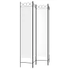  4 paneles fehér szövet térelválasztó 160x200 cm