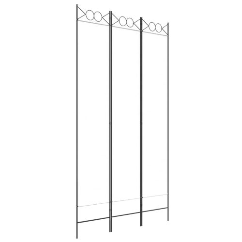  3-paneles fehér szövetparaván 120 x 220 cm