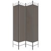  4 paneles antracitszürke szövet térelválasztó 160x220 cm