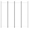  4 paneles fehér szövet térelválasztó 200 x 200 cm
