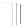  6 paneles fehér szövet térelválasztó 300x200 cm