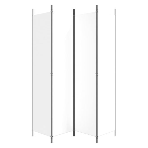  4 paneles fehér szövet térelválasztó 200x220 cm