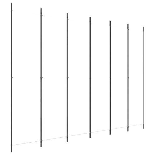  6 paneles fehér szövet térelválasztó 250 x 220 cm