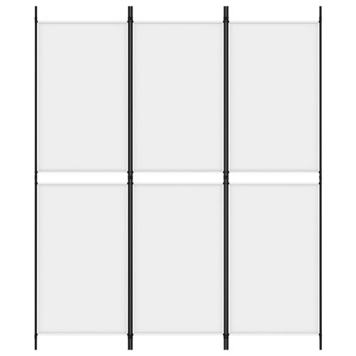  fehér 3 paneles szövetparaván 150x180 cm