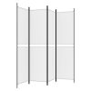  4 paneles fehér szövet térelválasztó 200 x 200 cm
