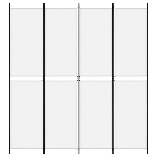  4 paneles fehér szövet térelválasztó 200x220 cm