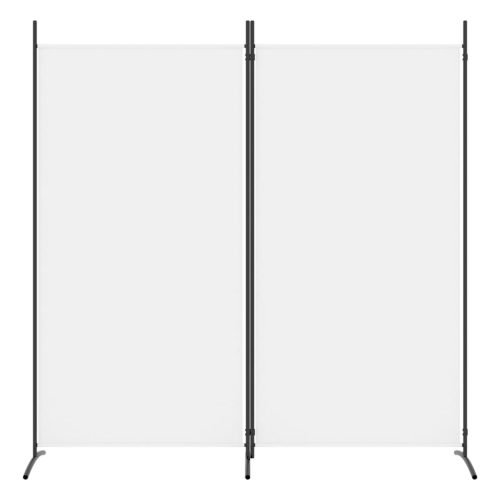   2 paneles fehér szövet térelválasztó 175x180 cm
