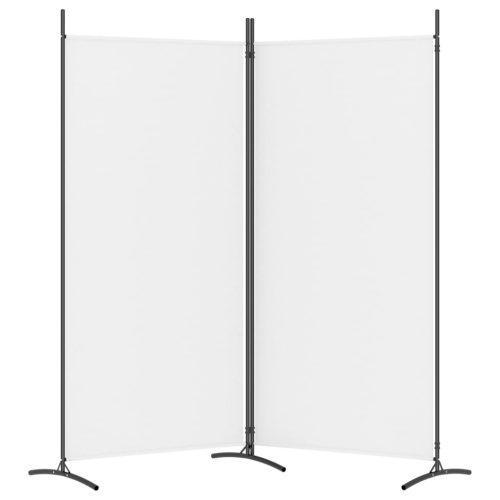   2 paneles fehér szövet térelválasztó 175x180 cm