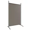  3 paneles antracitszürke szövet térelválasztó 525x180 cm