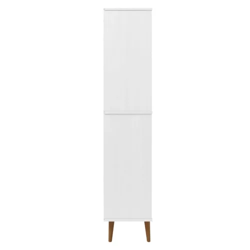  MOLDE fehér tömör fenyőfa könyvszekrény 85 x 35 x 170,5 cm