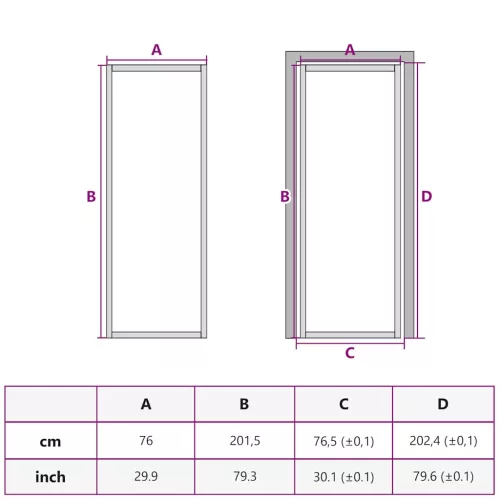  fekete matt üveg és alumínium beltéri ajtó 76 x 201,5 cm