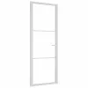  fehér ESG üveg és alumínium beltéri ajtó 76 x 201,5 cm