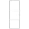  fehér ESG üveg és alumínium beltéri ajtó 76 x 201,5 cm