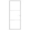  fehér ESG üveg és alumínium beltéri ajtó 83 x 201,5 cm