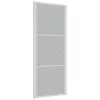  fehér matt üveg és alumínium beltéri ajtó 83 x 201,5 cm