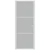  fehér matt üveg és alumínium beltéri ajtó 83 x 201,5 cm