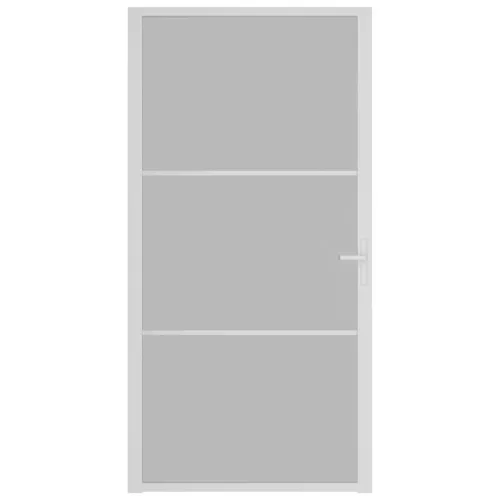  fehér matt üveg és alumínium beltéri ajtó 102,5 x 201,5 cm