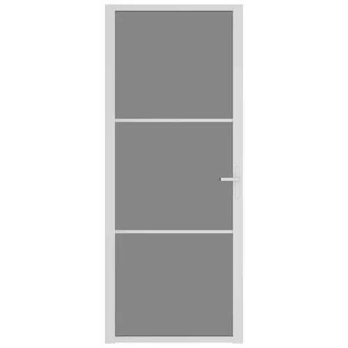  fehér ESG üveg és alumínium beltéri ajtó 83 x 201,5 cm