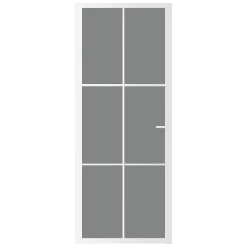  fehér ESG üveg és alumínium beltéri ajtó 83 x 201,5 cm