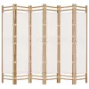 6 paneles összecsukható bambusz és vászon térelválasztó 240 cm
