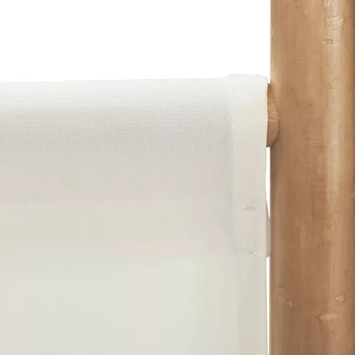  6 paneles összecsukható bambusz és vászon térelválasztó 240 cm