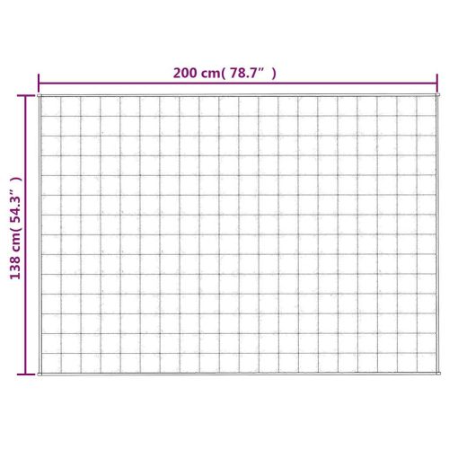  szürke szövet súlyozott takaró 138 x 200 cm 10 kg