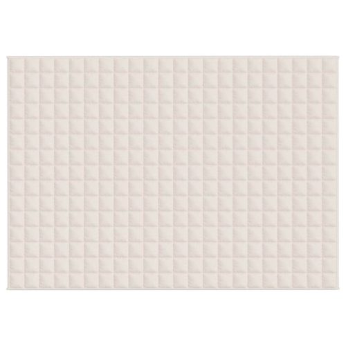  világos krémszínű szövet súlyozott takaró 155 x 220 cm 11 kg