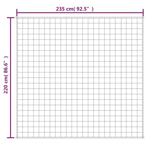 szürke szövet súlyozott takaró 220 x 235 cm 15 kg
