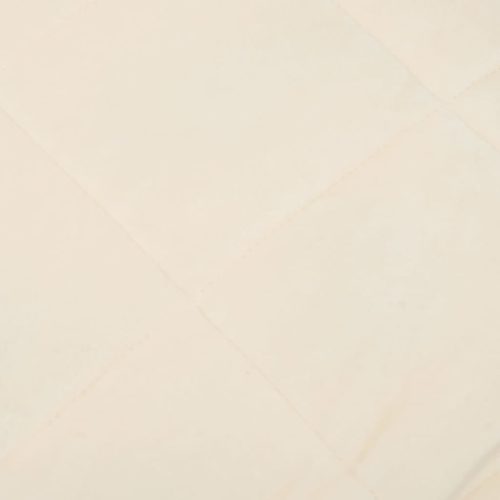  világos krémszínű szövet súlyozott takaró 138 x 200 cm 10 kg