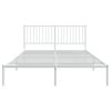  fehér fém ágykeret fejtámlával 160 x 200 cm