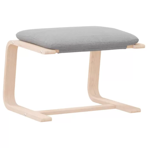  világosszürke szövet lábzsámoly 51 x 41 x 40 cm