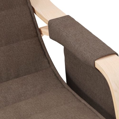  sötétbarna szövet hintaszék