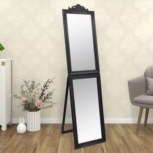  fekete szabadon álló tükör 40 x 160 cm