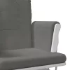  sötétszürke szövet siklófotel zsámollyal