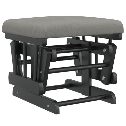  világosszürke szövet siklófotel zsámollyal