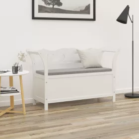  fehér tömör fenyőfa pad 107 x 45 x 75,5 cm