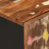  tömör újrahasznosított és szerelt fa dohányzóasztal 100x54x40cm