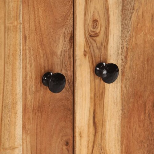  tömör akác- és szerelt fa mosdószekrény 62 x 33 x 58 cm