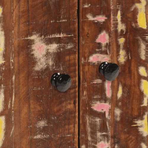  tömör újrahasznosított- és szerelt fa mosdószekrény 62x33x58 cm