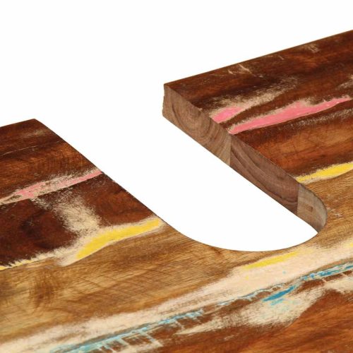  tömör újrahasznosított- és szerelt fa mosdószekrény 62x33x58 cm