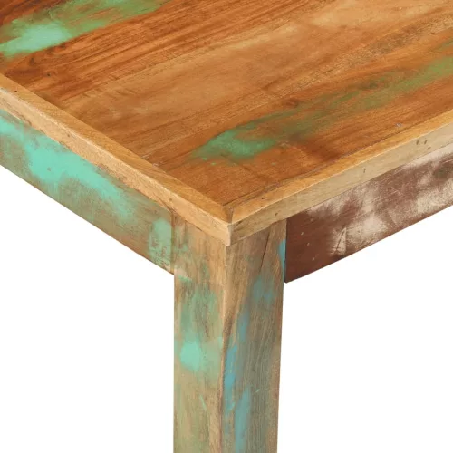  tömör újrahasznosított fa dohányzóasztal 100 x 55 x 45 cm