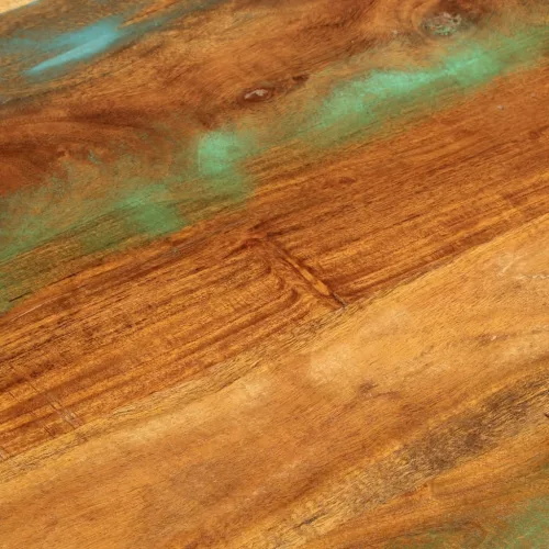  tömör újrahasznosított fa dohányzóasztal 100 x 55 x 45 cm