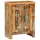  tömör 2 ajtós újrahasznosított fa tálalószekrény 55x30x70 cm