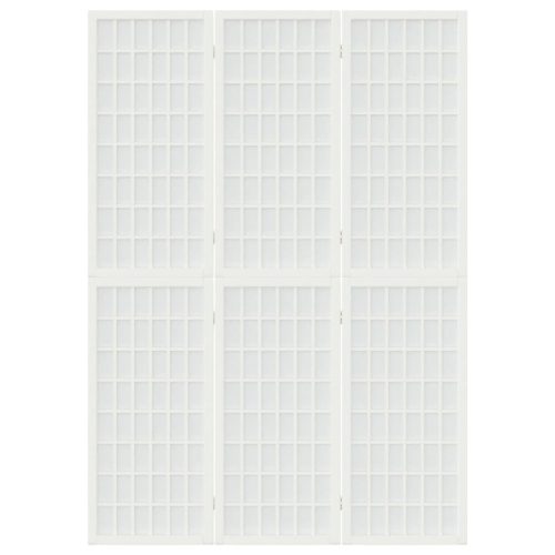 3-paneles fehér japán stílusú összecsukható paraván 120x170 cm